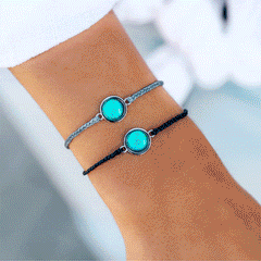 Black Mood Charm Bracelet