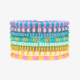 Vacation Vibes Bright Stretch Bracelet Set of 8