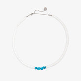 Puka Shell & Turquoise Chip Choker