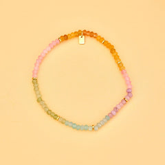Ombre Rainbow Stretch Anklet