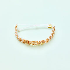 Neutral Woven Chevron Bracelet