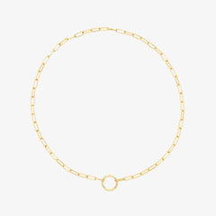 Harper Round Charm Chain Necklace