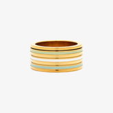 Wide Enamel Stripe Fidget Ring