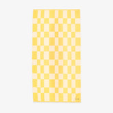 Yellow & White Checkerboard Towel