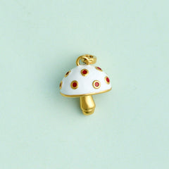 Harper Enamel Mushroom Statement Charm